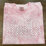 Distressed Checker Mama DTF Print