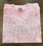 Distressed Checker Mama DTF Print