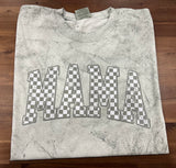 Distressed Checker Mama DTF Print