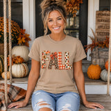 Quilted Fall Patchwork Bow DTF Print