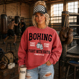 Boxing Fight With Faith Christian DTF Print