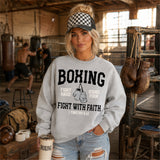 Boxing Fight With Faith Christian DTF Print