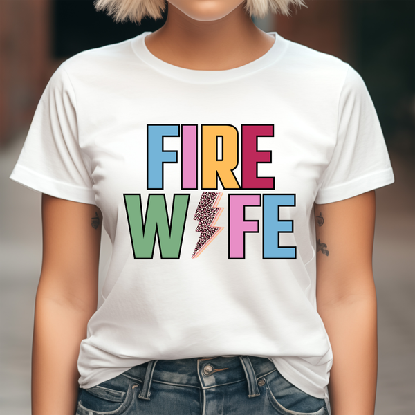 Fire Wife Bolt DTF Print