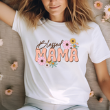 Floral Blessed Mama DTF Print