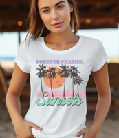 Forever Chasing Sunsets Vintage DTF Print