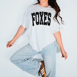 Foxes Varsity Distressed Teams DTF Print