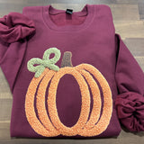 Pumpkin Faux Yarn DTF Print