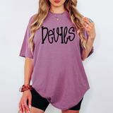 Funky Serif Devils DTF Print