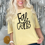 Funky Serif Falcons DTF Print