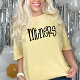 Funky Serif Miners DTF Print