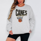 Canes Basketball Swoop DTF Print