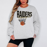 Raiders Basketball Swoop DTF Print