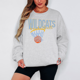 Wildcats Basketball Swoop DTF Print