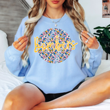 Bombers Floral Baseball DTF Print