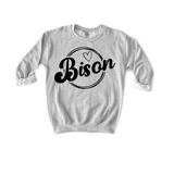 Bison Round Frame DTF Print