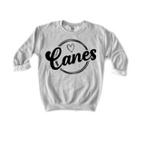 Canes Round Frame DTF Print