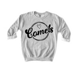 Comets Round Frame DTF Print