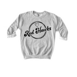 Red Hawks Round Frame DTF Print