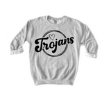 Trojans Round Frame DTF Print