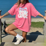 Preppy Coquette Pink/Blue Elementary Grade DTF Print