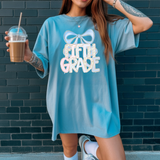 Preppy Coquette Pink/Blue Elementary Grade DTF Print