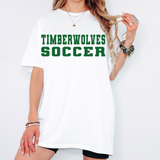 Timberwolves Soccer Varsity Stacked DTF Print
