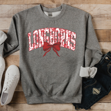 Longhorns Red Floral Red Bow DTF Print