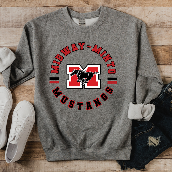 Midway-Minto Mustangs Circle Team DTF Print
