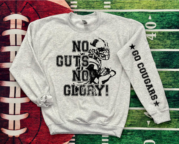 No Guts No Glory Cougars DTF Print