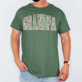 Grandpa Camo Grunge Arch DTF Print