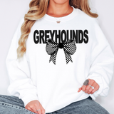 Greyhounds Coquette Checker Bow DTF Print