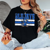 Grunge Blujays DTF Print