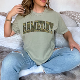 Gameday Camo Varsity Curved DTF Print