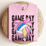 Game Day Coquette Repeat Volleyball DTF Print