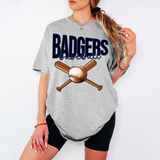 Badgers Baseball Swoop DTF Print