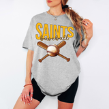 Saints Baseball Swoop DTF Print