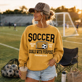 Soccer Goals with Purpose Proverbs 3:5-6 Christian DTF Print