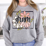 Gram Floral Frame DTF Print