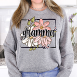 Gramma Floral Frame DTF Print