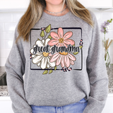 Great Grandma Floral Frame DTF Print