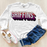 Griffins Layered Stack DTF Print