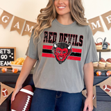 Grunge Red Devils DTF Print