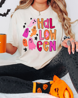 Cute Pink Halloween Ghost DTF Print