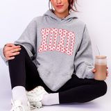 Varsity XOXO hearts DTF Print
