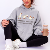 Walking by Faith Tripping Constantly DTF Print