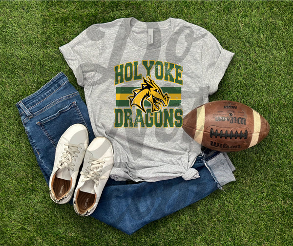 Classic Hometown Holyoke Dragons DTF Print