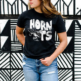 Distressed Hornets Stacked DTF Print
