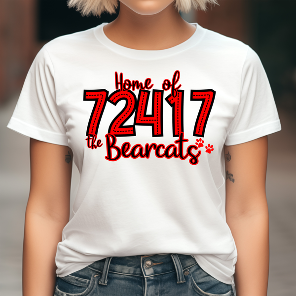Home of the Bearcats 72417 DTF Print