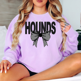 Hounds Coquette Checker Bow DTF Print
