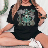Howdy Boo Turquoise Western Ghost Halloween DTF Print